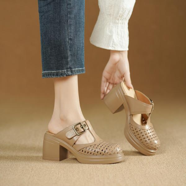 Exquisite Handcrafted Leather Women's Shoes for Elegant Luxe Styling(Edsl3262)