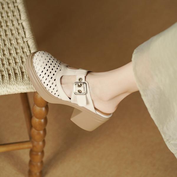 Exquisite Handcrafted Leather Women's Shoes for Elegant Luxe Styling(Edsl3262)