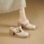 Exquisite Handcrafted Leather Women's Shoes for Elegant Luxe Styling(Edsl3262)