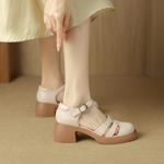 Exquisite Handcrafted Leather Women's Shoes: Elegant Luxury Quality(Edsl1月-95)