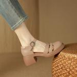 Exquisite Handcrafted Leather Women's Shoes: Elegant Luxury Quality(Edsl1月-95)