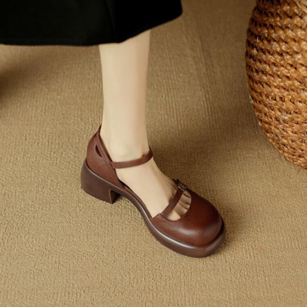 Luxury Handcrafted Leather Women's Shoes: Elegance Meets Quality Craftsmanship(Edsl1月-99)