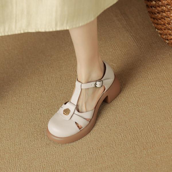 Pursue Elegance: Handmade Genuine Leather Women's Footwear Excellence(Edsl1月-96)