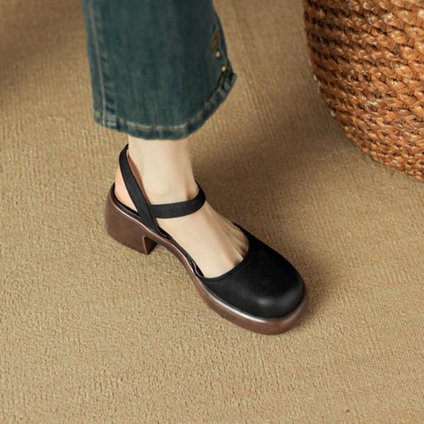 Exquisite Handcrafted Leather Women’s Shoes: Timeless Elegance(Edsl1月-97)