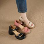 Handcrafted Luxury Leather Women's Shoes with Elegant Craftsmanship(Edsl3279)