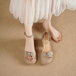 Handcrafted Leather Women's Shoes: Elegant Luxury(Edsl3280)