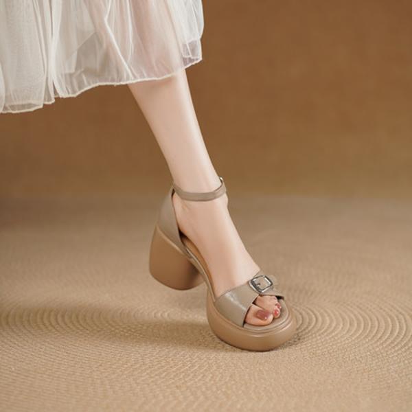 Handcrafted Leather Women's Shoes: Elegant Luxury(Edsl3280)