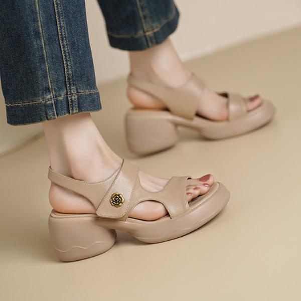 Handcrafted Genuine Leather Women's Shoes - Elegance Redefined(Edsl3278)