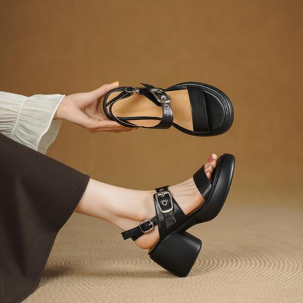 Luxurious Handcrafted Leather Women’s Shoes with Timeless Elegance(Edsl3291)