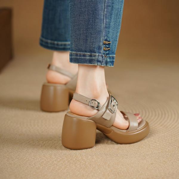 Luxurious Handcrafted Leather Women’s Shoes with Timeless Elegance(Edsl3291)