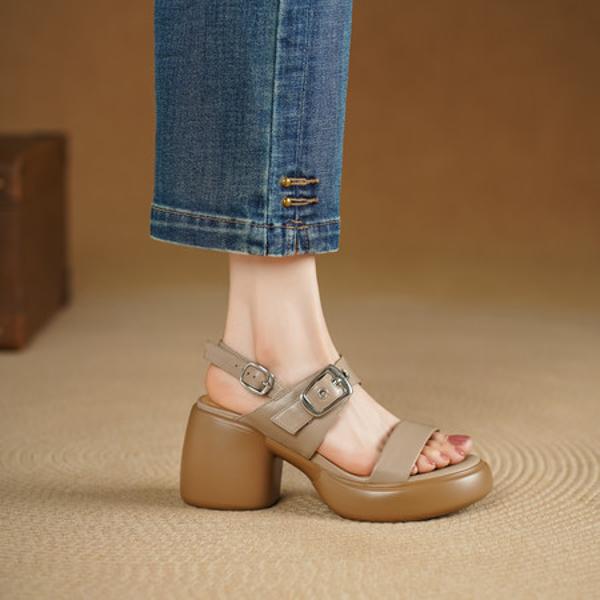 Luxurious Handcrafted Leather Women’s Shoes with Timeless Elegance(Edsl3291)