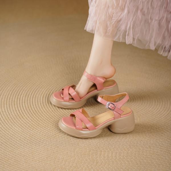 Exquisite Handcrafted Leather Women's Shoes - Elegance in Every Step(Edsl3290)