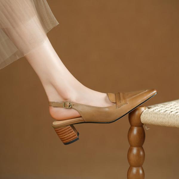 Luxury Handcrafted Leather Women's Shoes - Elegance Redefined(Edsl249-8)