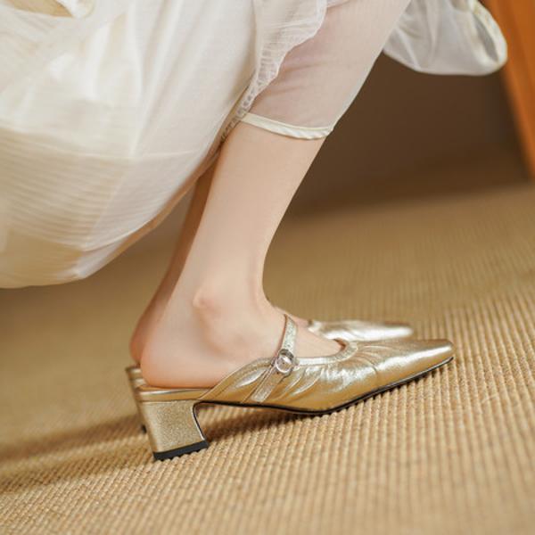 Exquisite Handcrafted Leather Women's Shoes: Elevate Your Elegance with Luxurious Quality(Edsl3297)