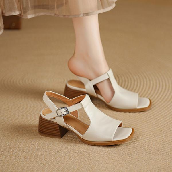 Handcrafted Luxurious Leather Women's Shoes: Exquisite Quality & Elegance(Edsl3300)