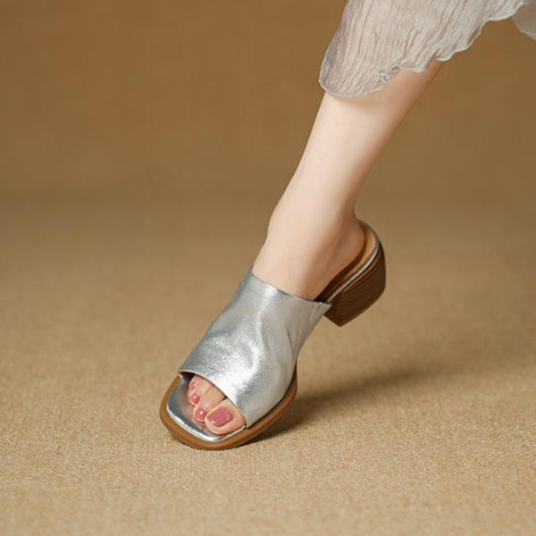 Elegant Handmade Leather Women's Shoes – Exquisite Craftsmanship(Edsl3303)