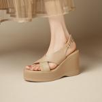 Elegant Handcrafted Genuine Leather Women's Shoes - Luxury Craftsmanship(EdslA03)