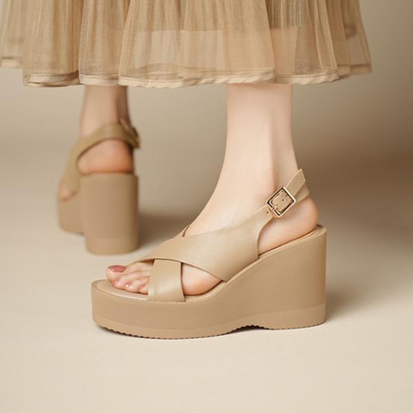 Elegant Handcrafted Genuine Leather Women's Shoes - Luxury Craftsmanship(EdslA03)