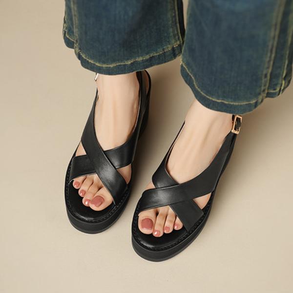 Elegant Handcrafted Genuine Leather Women's Shoes - Luxury Craftsmanship(EdslA03)