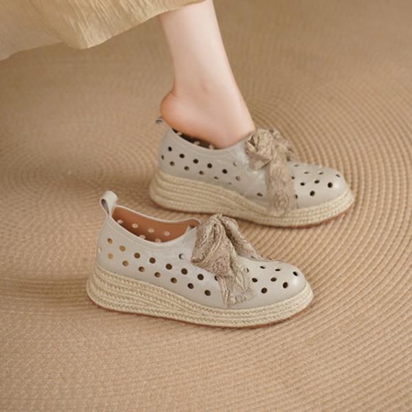 Exquisite Handcrafted Leather Shoes for Elegant Women(Edsl3336)