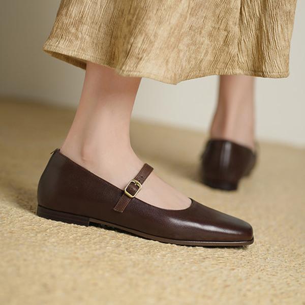 Luxurious Handmade Leather Women's Shoes: Crafted with Elegance(Edsl3372)