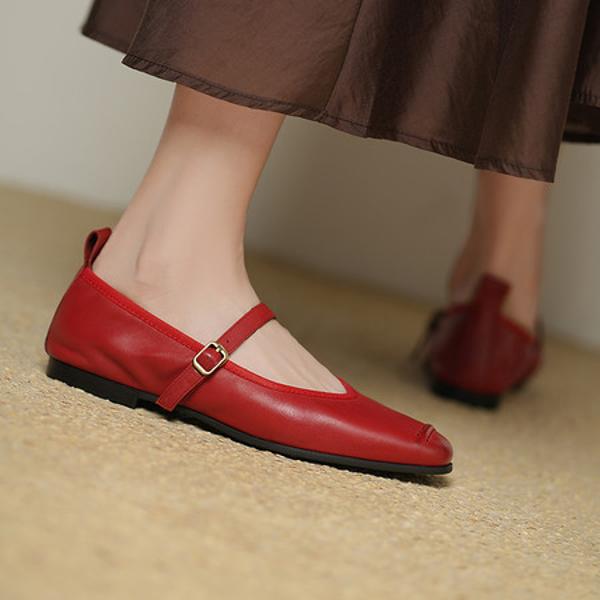 Exquisite Handmade Genuine Leather Women's Shoes: Luxurious Craftsmanship & Timeless Elegance(Edsl3357)