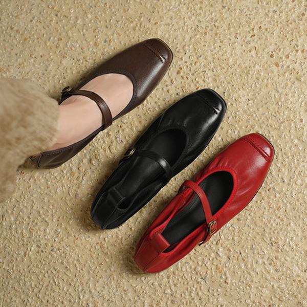 Exquisite Handmade Genuine Leather Women's Shoes: Luxurious Craftsmanship & Timeless Elegance(Edsl3357)