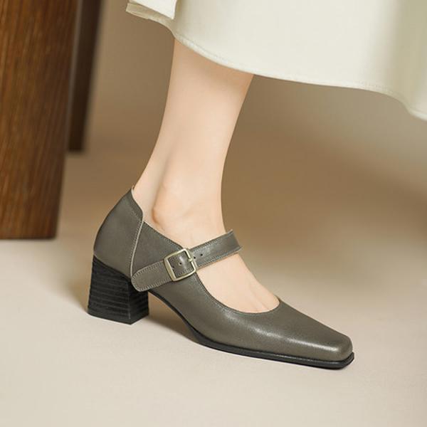 Exquisite Handmade Leather Women's Shoes - A Touch of Luxury and Elegance(Edsl3356)