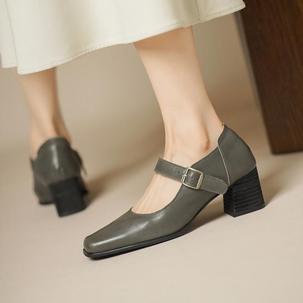 Exquisite Handmade Leather Women's Shoes - A Touch of Luxury and Elegance(Edsl3356)