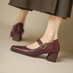Exquisite Handmade Leather Women's Shoes - A Touch of Luxury and Elegance(Edsl3356)