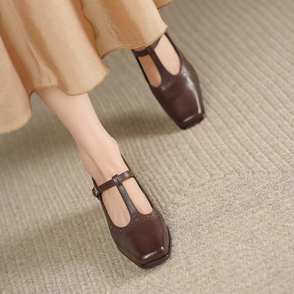 Handcrafted Luxury Leather Women's Shoes, Exquisite Quality(Edsl3339)