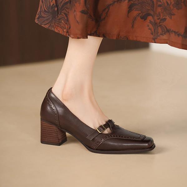 Handcrafted Leather Women's Shoes: Luxury & Elegance(Edsl3350)