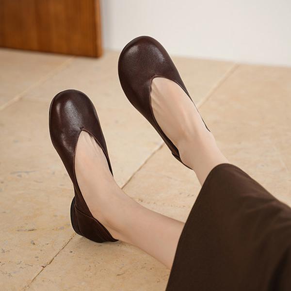 Handcrafted Luxury Leather Women’s Shoes: Elegance Redefined(Edsl3385)