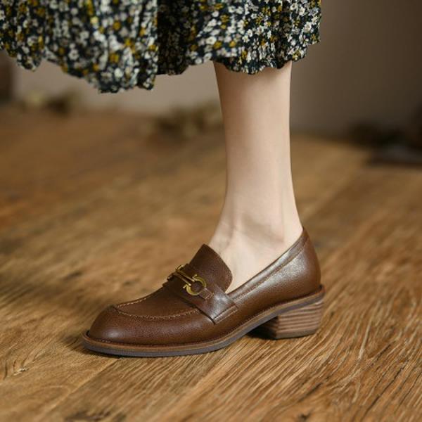 Exquisite Handcrafted Leather Shoes for Elegant Women(Egupai88868)