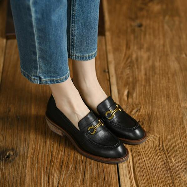 Exquisite Handcrafted Leather Shoes for Elegant Women(Egupai88868)