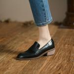 Elegant Handcrafted Leather Women's Shoes with Luxurious Quality(Egupai88873)