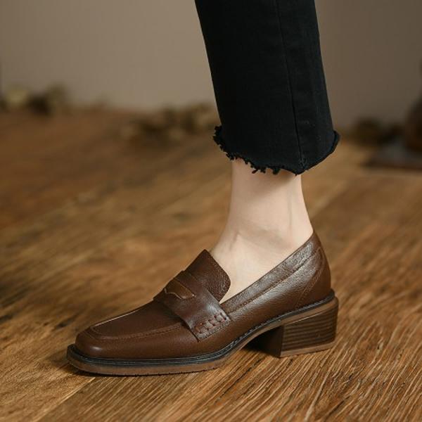 Handcrafted Luxury Leather Women's Shoes - Elegance Redefined(Egupai88832)