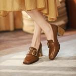 Luxurious Handcrafted Leather Women's Shoes: Exquisite Craftsmanship & Elegance(Egupai888902)