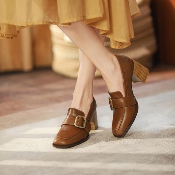 Luxurious Handcrafted Leather Women's Shoes: Exquisite Craftsmanship & Elegance(Egupai888902)