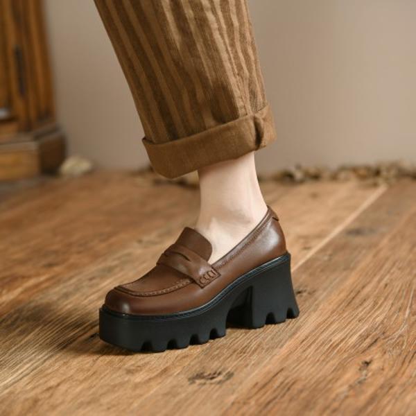 Handcrafted Luxury Leather Women's Shoes - Timeless Elegance & Quality(Egupai88842)