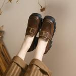 Luxury Handcrafted Genuine Leather Women's Shoes - Elegance in Every Stitch(Egupai88843)