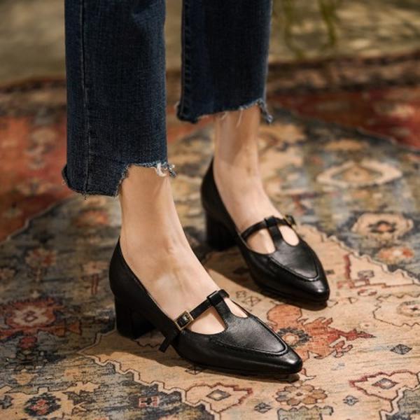 Handcrafted Genuine Leather Women's Shoes: A Blend of Elegance and Luxury(Egupai888162)