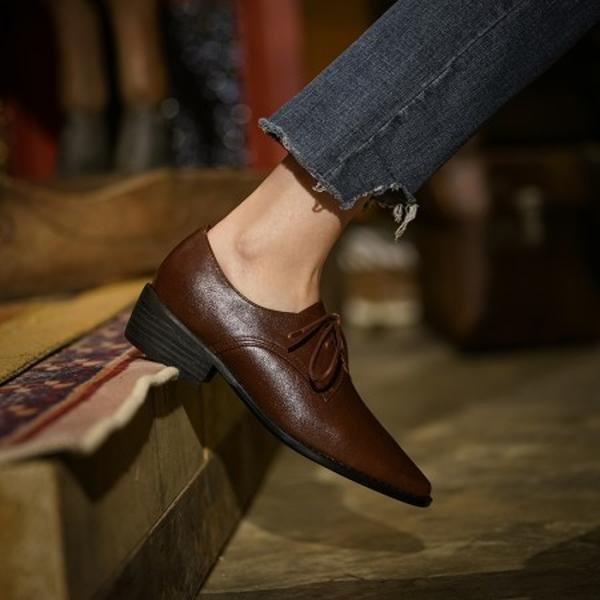 Elegant Handcrafted Genuine Leather Women's Shoes with Luxurious Craftsmanship(Egupai888145)