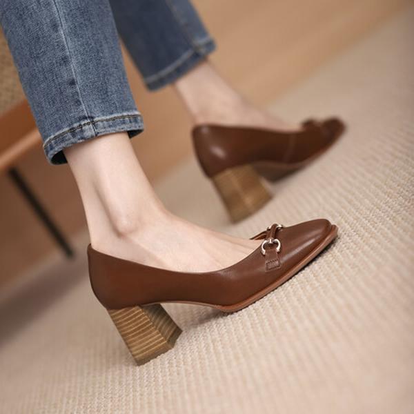 Handcrafted Genuine Leather Women’s Shoes: Luxury, Elegance & Quality(Egupai888274)