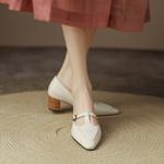 Elegant Handcrafted Leather Women's Shoes: Unmatched Quality and Luxury Craftsmanship(Egupai888162-1)