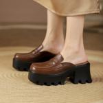 Luxurious Handcrafted Leather Women's Shoes: Elegance in Every Stitch(Egupai888G295)