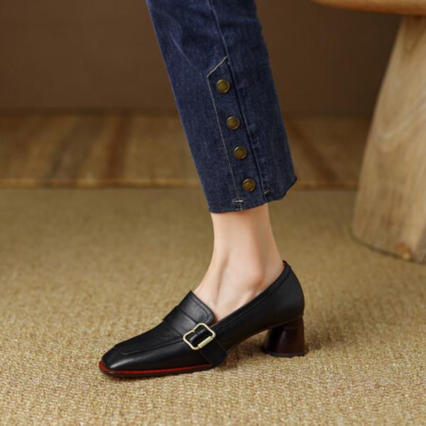 Handcrafted Luxury Leather Women's Shoes - Elegant Quality(Egupai888379)