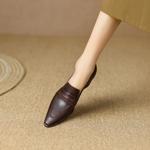 Elegant Handcrafted Leather Women’s Shoes – Luxury Craftsmanship(Egupai888350)
