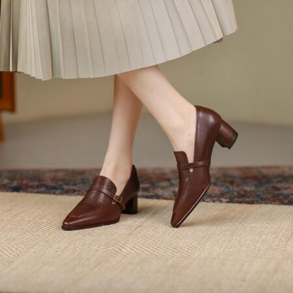 Exquisite Handcrafted Genuine Leather Women's Shoes: Luxury, Quality & Elegance.(Egupai888348)
