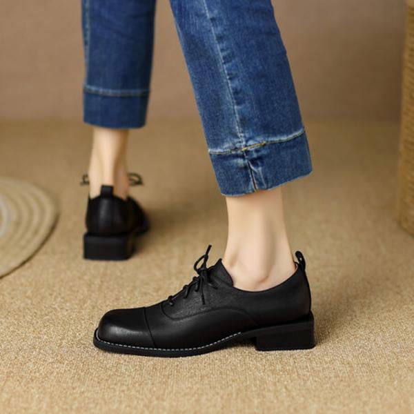 Exquisite Handcrafted Leather Women's Shoes: A Touch of Luxury(Egupai888345)